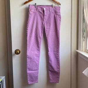 Pink Hudson Jeans Relaxed Skinny Mid Rise waist 32”